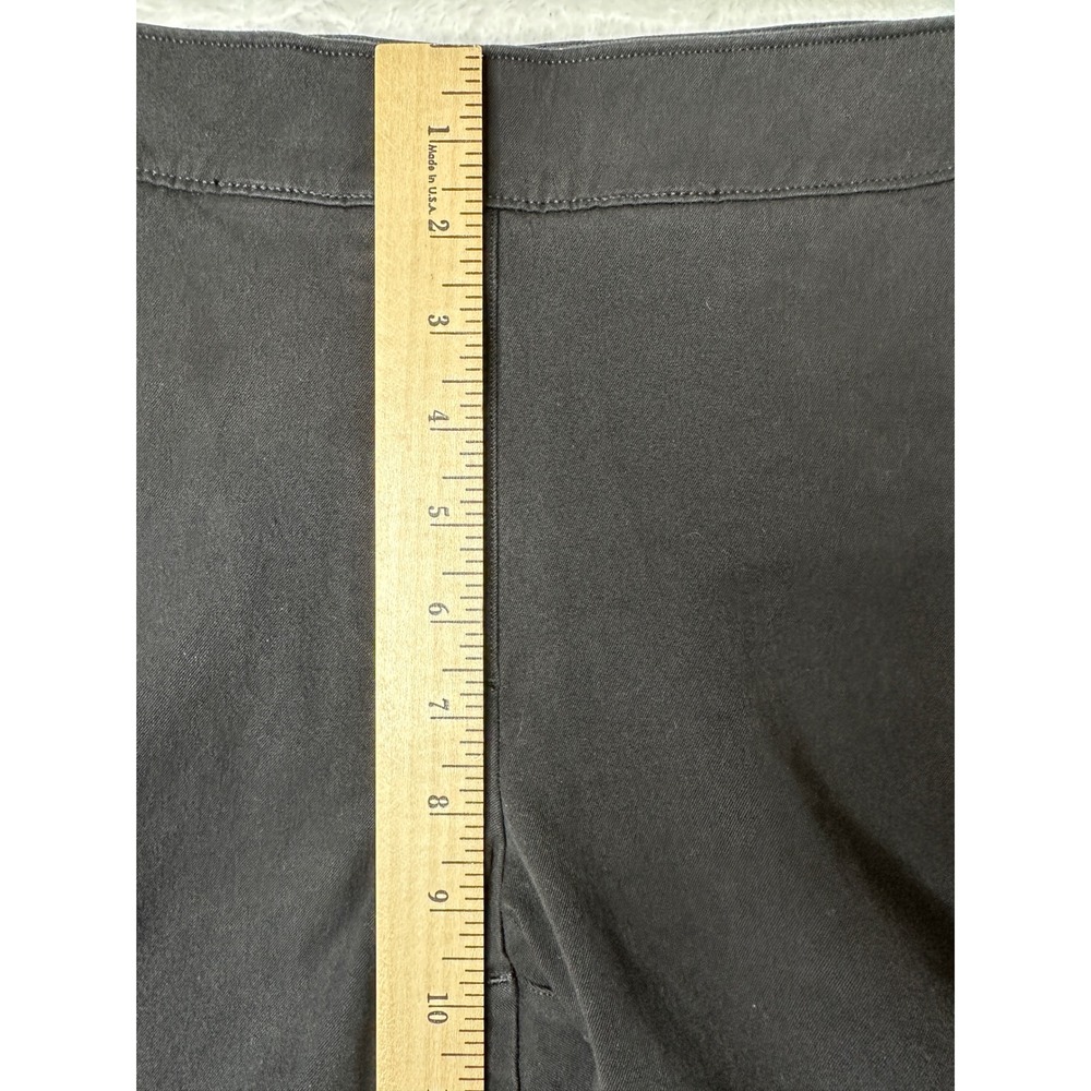 Spanx Stretch Twill Cropped Pants Women M Petite Black Pull On Pockets - Picture 6 of 8